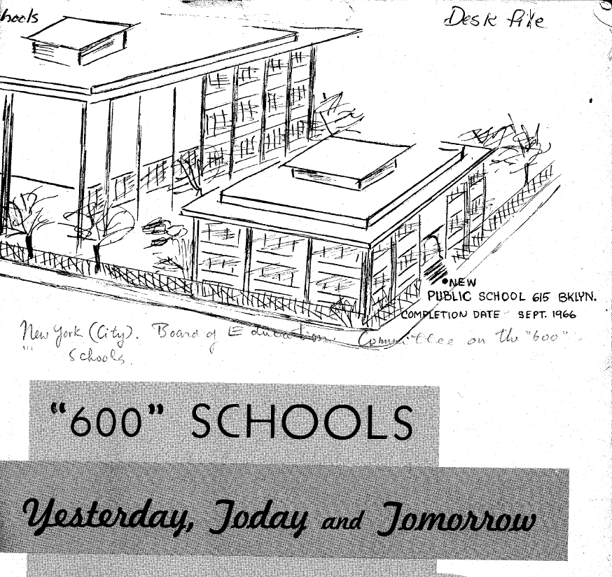 Cover of Committee Study: "600" Schools, Yesterday, Today, and Tomorrow