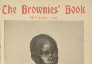 Book cover featuring a bust sculpture (head and neck) of a young black boy